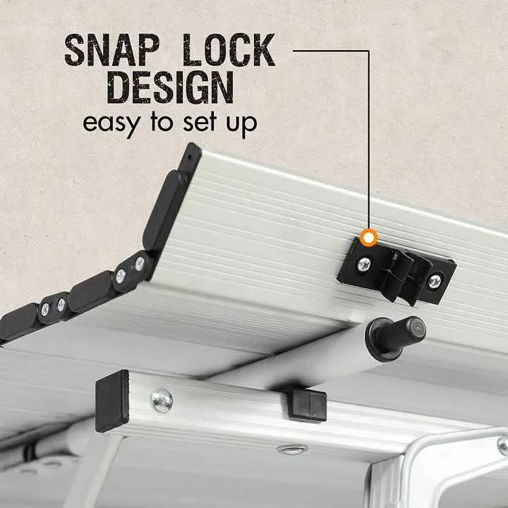 نشمر أعلى الطاولة طبقة شبكة التخييم المحمولة . Roll up table top mesh layer portable camping outdoor