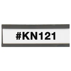 1 x 3" Magnetic C-Channel Cardholders, Case Of 25 (LH191)