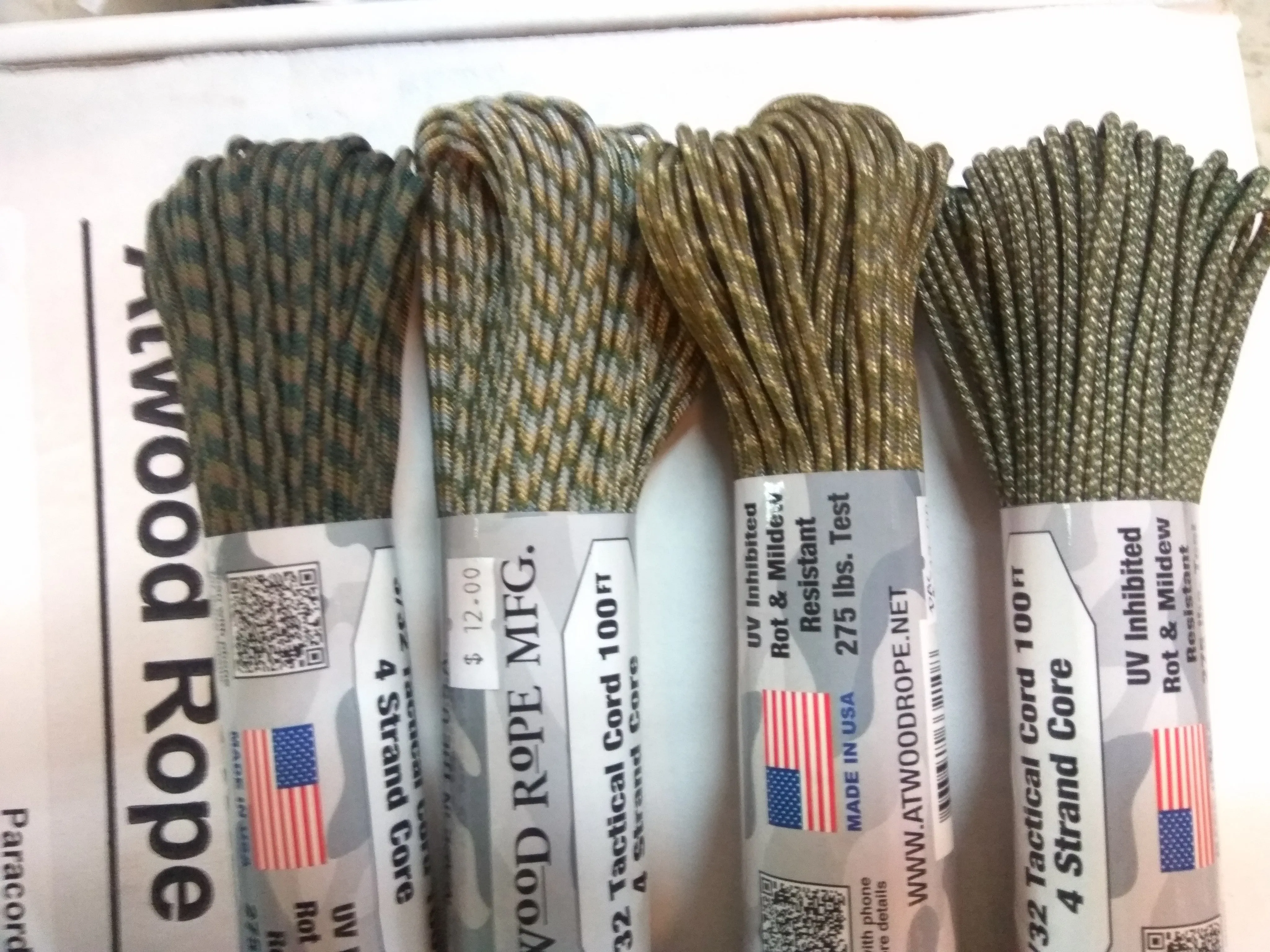 275 Paracord Camo Colours