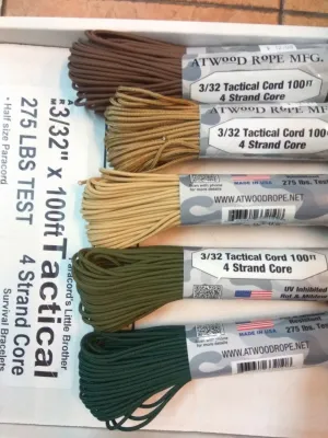 275 Paracord Earth Solid Colours