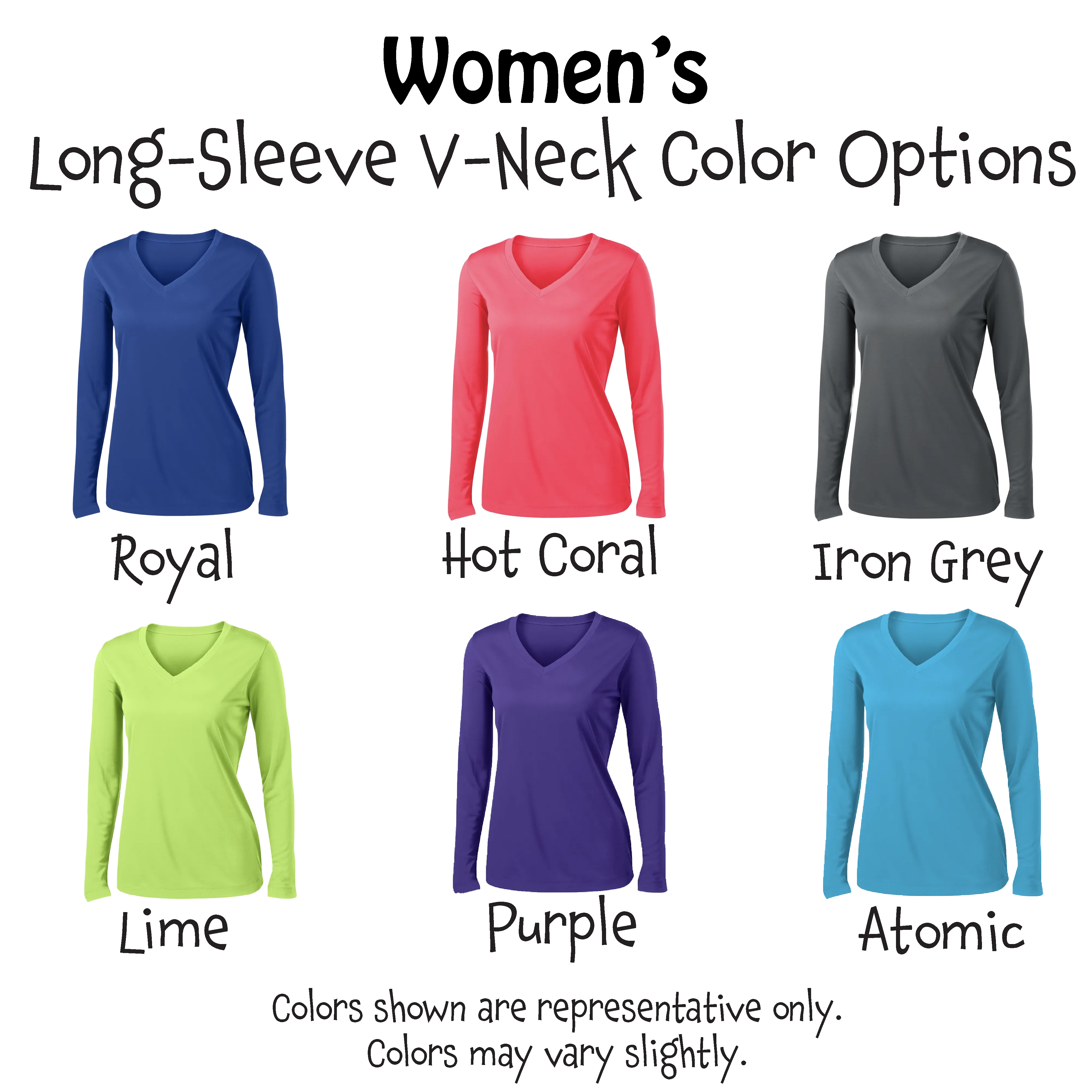 307 Wyoming Pickleball Club | Women's Long Sleeve V-Neck Pickleball Shirts | 100% Polyester