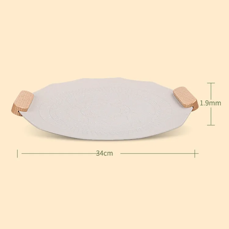 33cm Small Outdoor Camping Rhombus Grill Plate Portable Nonstick Grill Pan Picnic Wearable Cookware