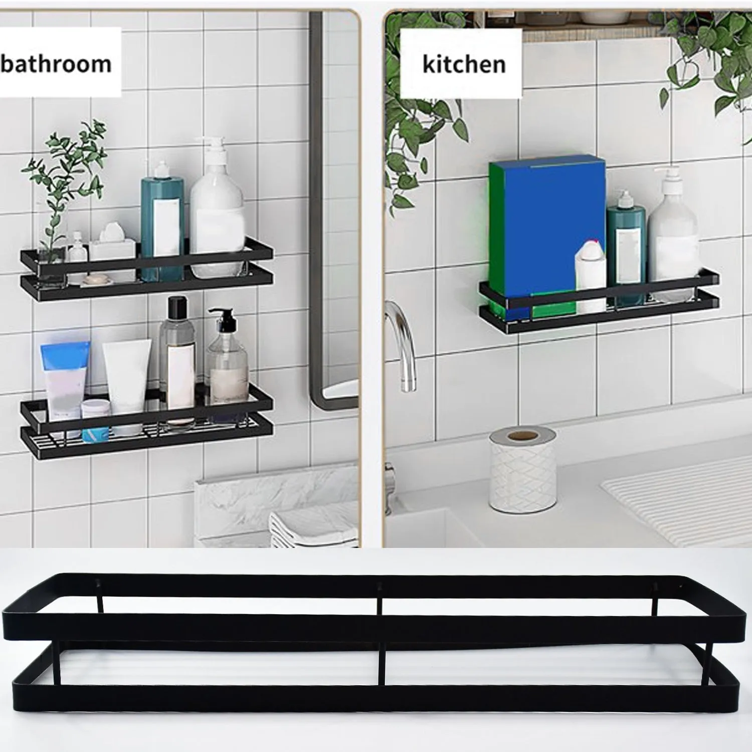 40cm Metal Space Saving Multi-Purpose Kitchen Spice Rack Storage Organizer Shelf Stand .