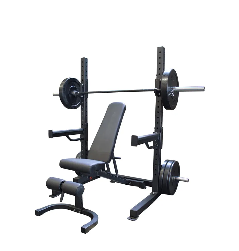 6' Basic Squat Rack PL7351 Package Deal