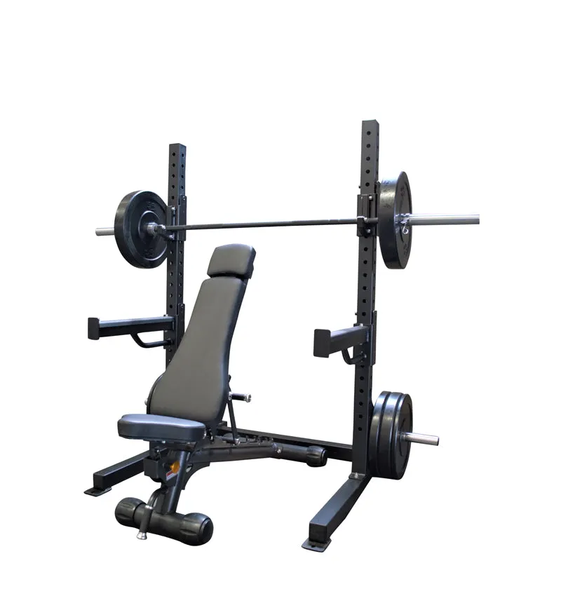 6' Basic Squat Rack PL7351 Package Deal