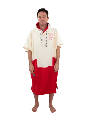 All-In Changing Poncho Men Welcome Red