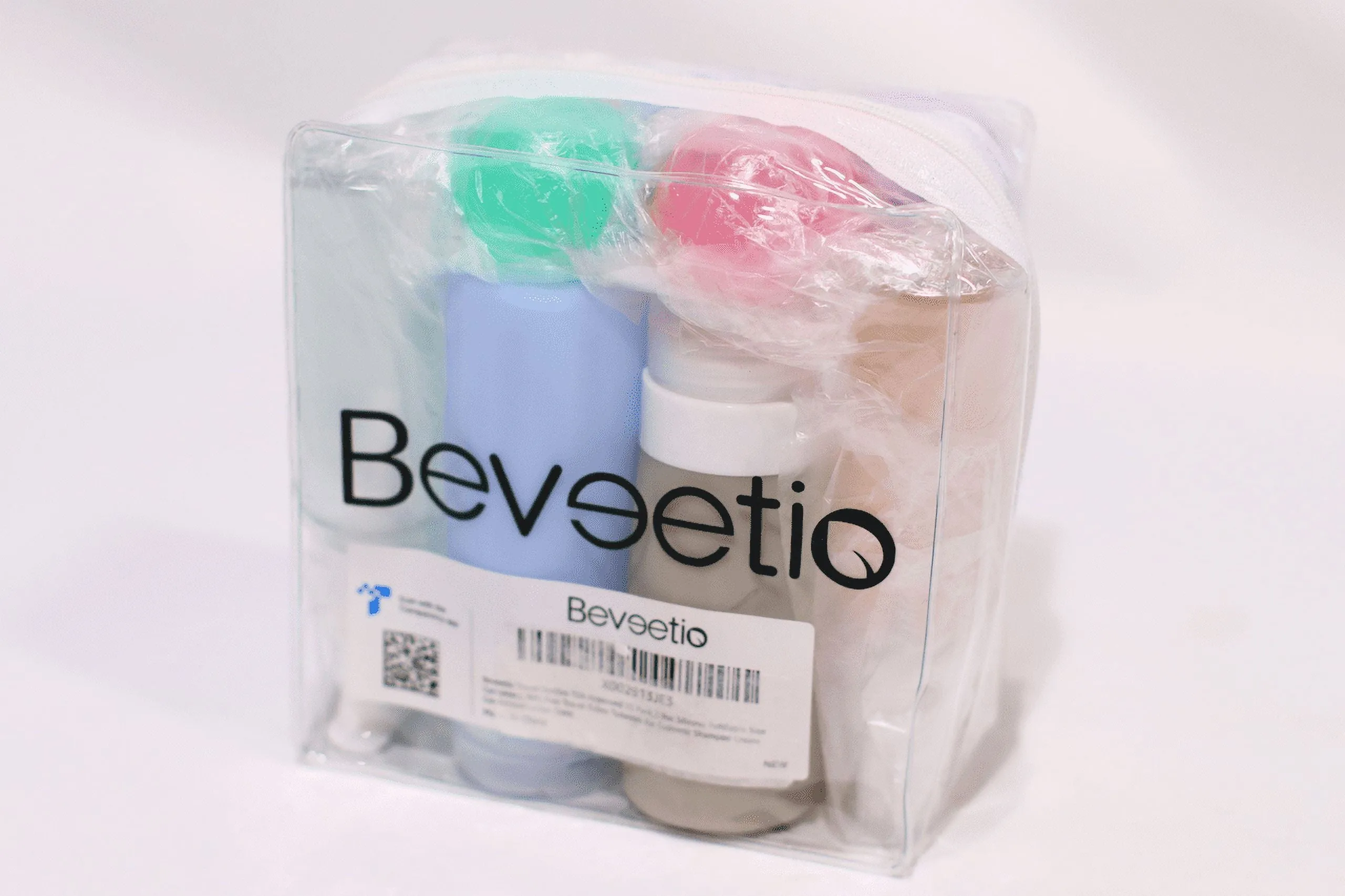 Beveetio Travel Bottles TSA Approved 15 Pack,2.9oz Silicone Refillable Size Containers, BPA Free Travel Tubes Toiletries for Cosmetic Shampoo Cream Conditioner Lotion Soap (Multicolor)