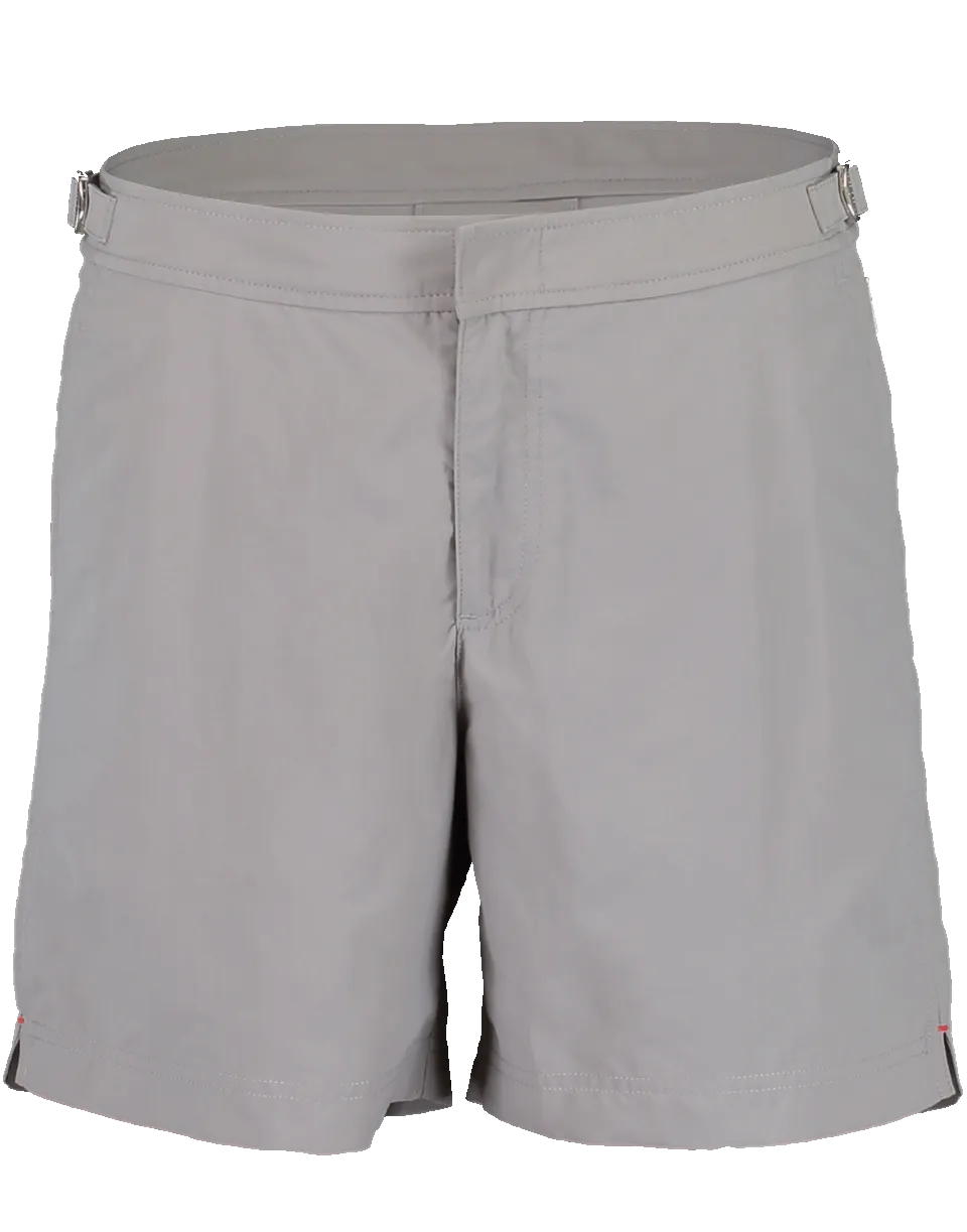 Bulldog Pewter Mid-Length Swim Shorts
