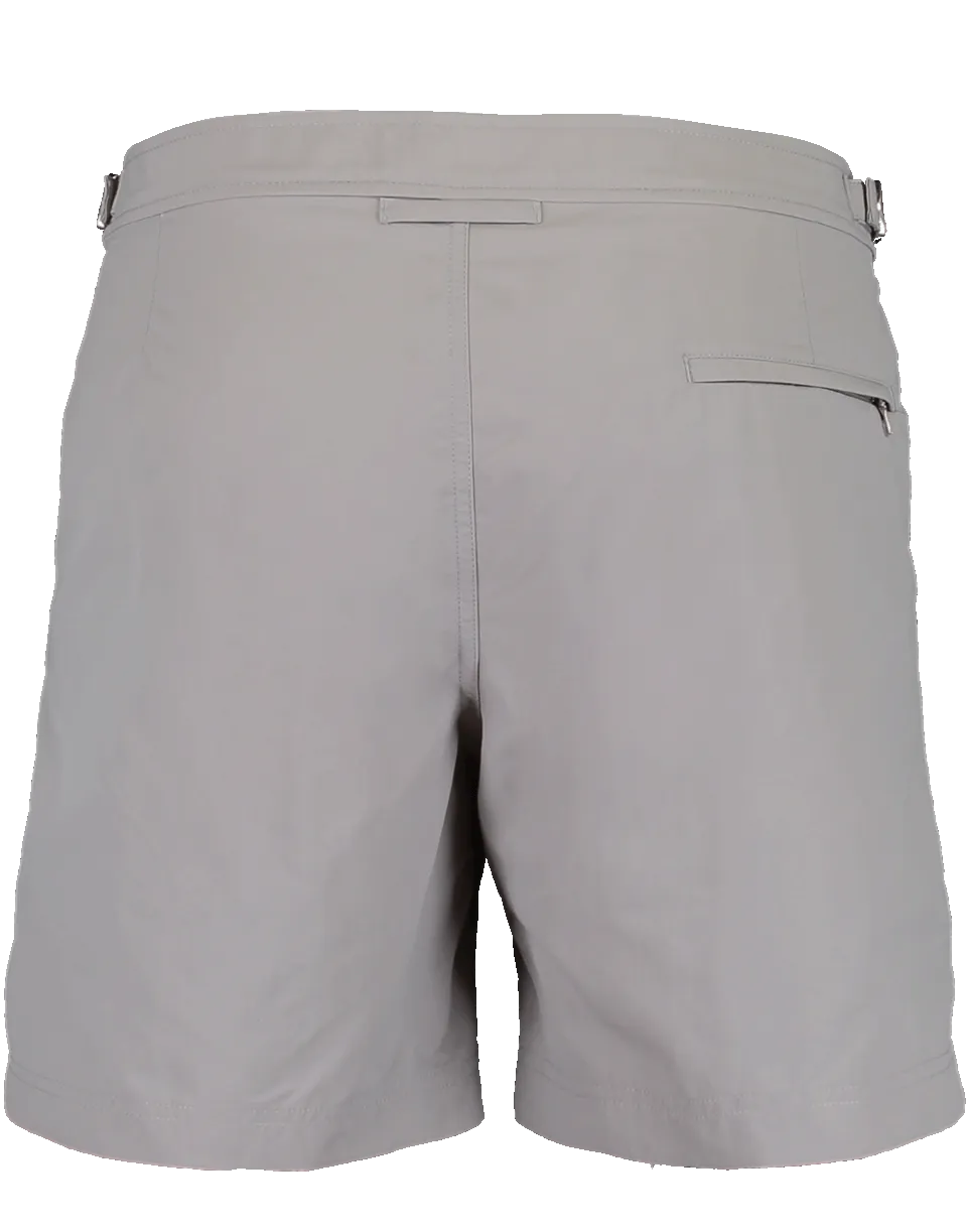 Bulldog Pewter Mid-Length Swim Shorts
