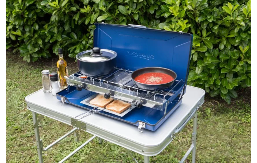 Campingaz Camping Chef Double Burner & Grill Gas Stove