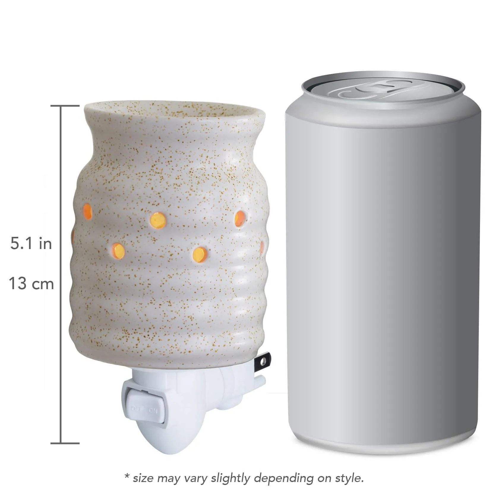 CANDLE WARMERS ETC Pluggable Fragrance Warmer- Decorative Plug-in for Warming Scented Candle Wax Melts and Tarts or Essential Oils, Ombre Blue