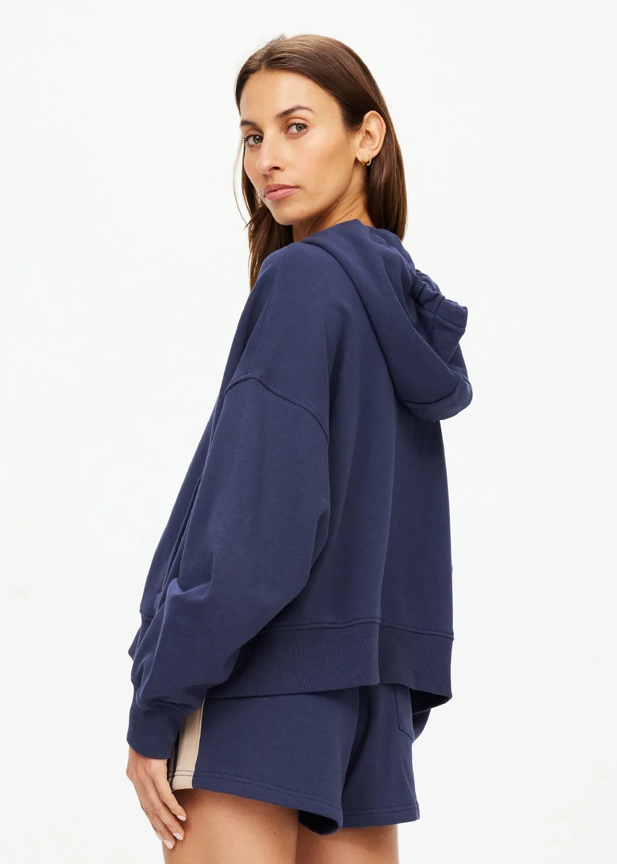 Cascade Jude Crop Hood | Navy
