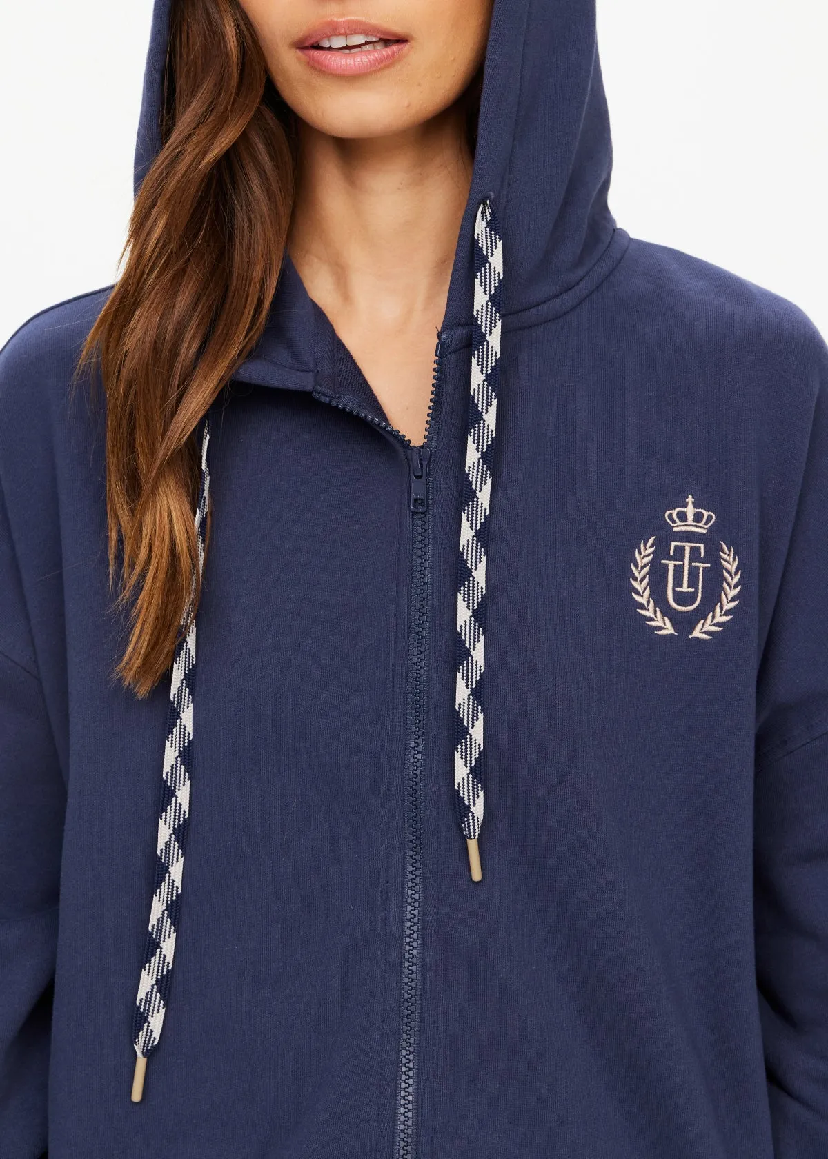 Cascade Jude Crop Hood | Navy