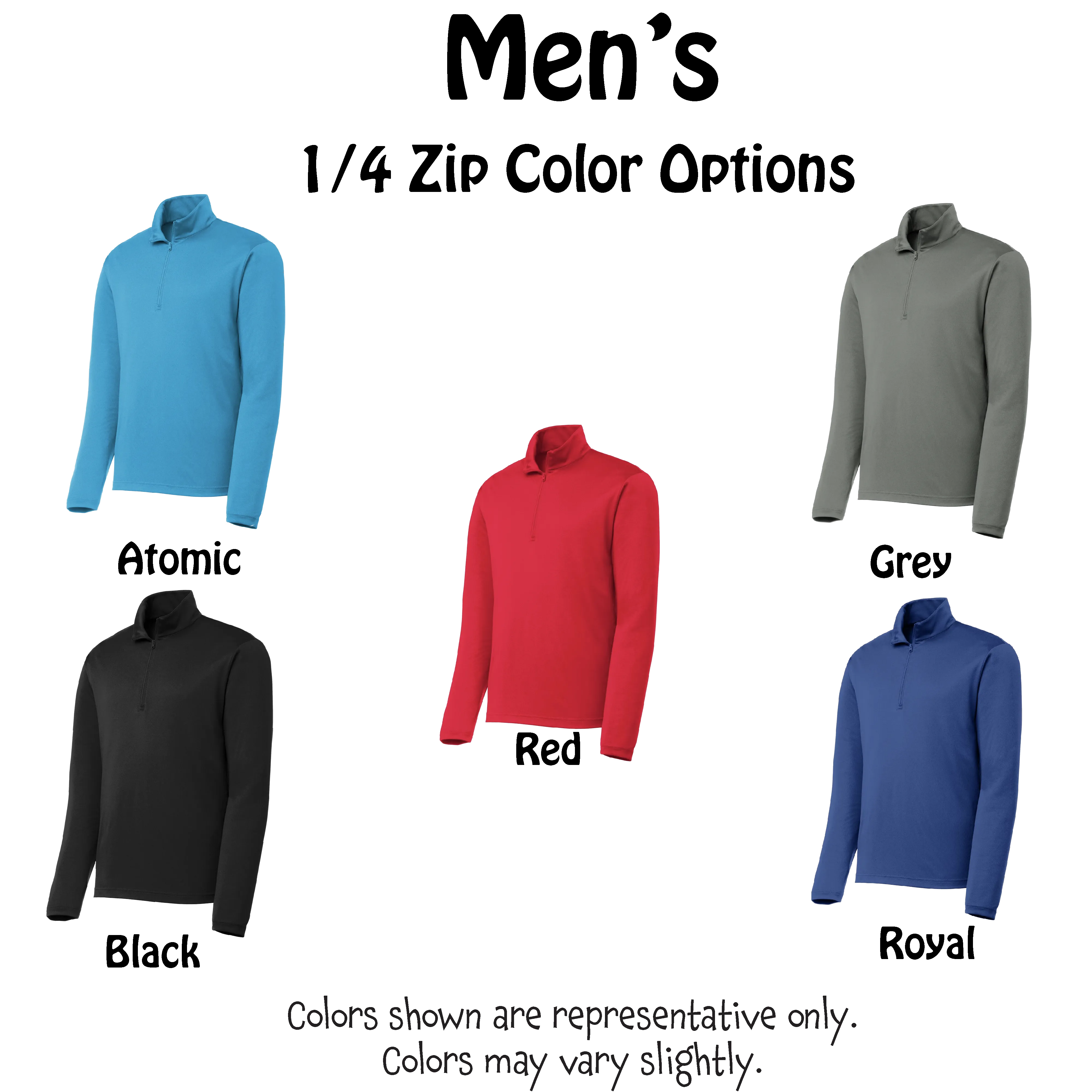 Deck the Halls with Pickleballs | Men's 1/4 Zip Long Sleeve Pullover Athletic Shirt | 100% Polyester
