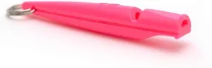 Genuine 210.5 BPA Free Plastic Dog Training Whistle (Day Glow Pink)