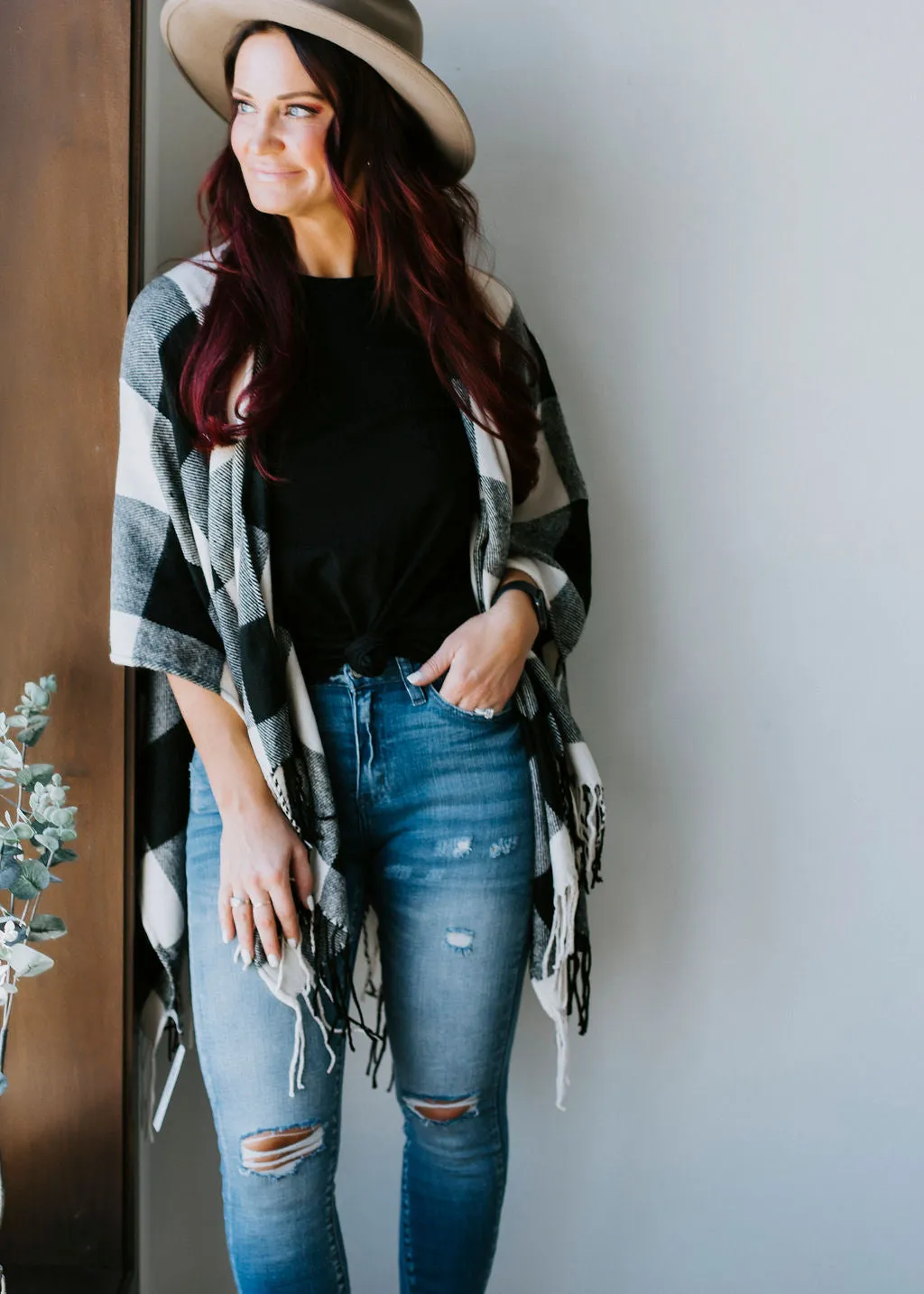 Gone Glamping Fringe Poncho FINAL SALE