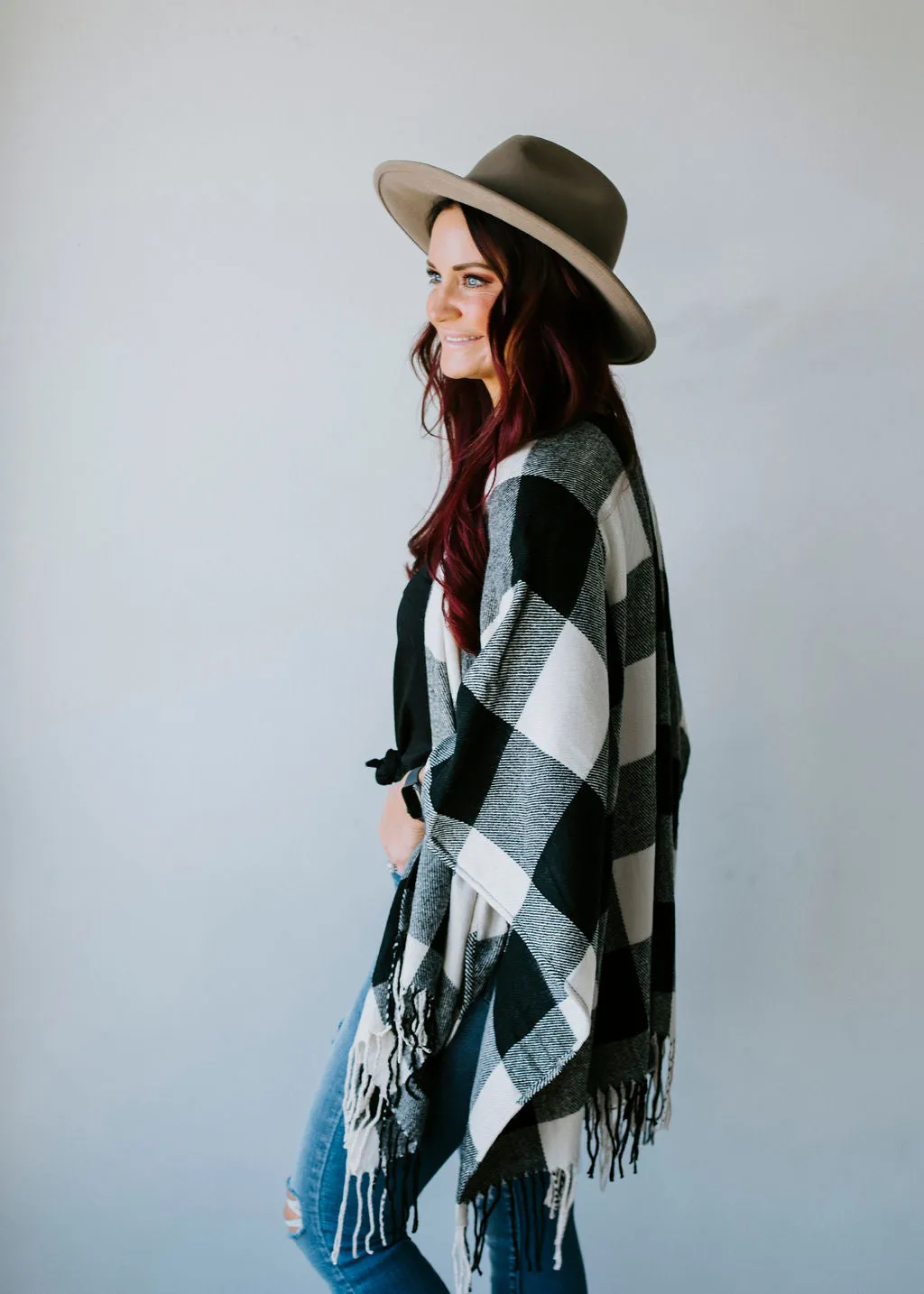 Gone Glamping Fringe Poncho FINAL SALE