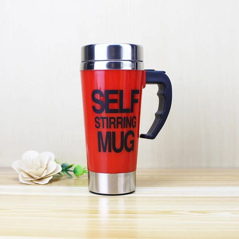 High Self-Stirring Mug with Handle