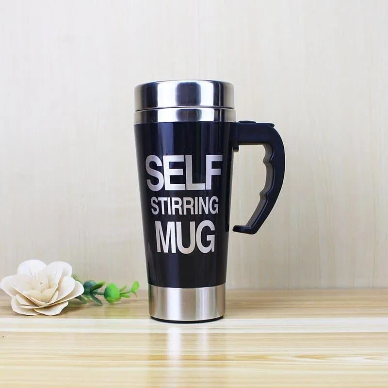 High Self-Stirring Mug with Handle