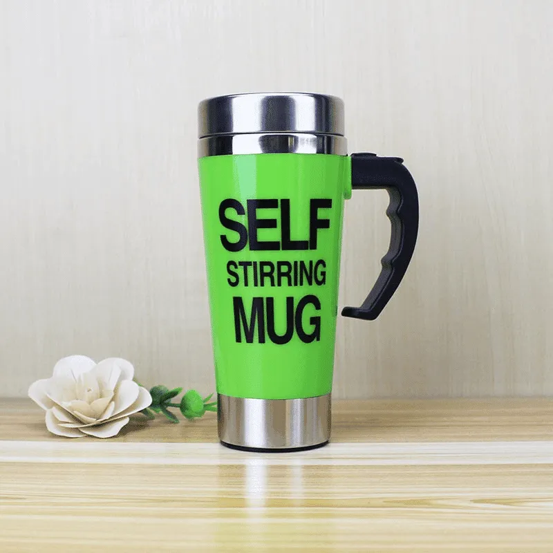 High Self-Stirring Mug with Handle
