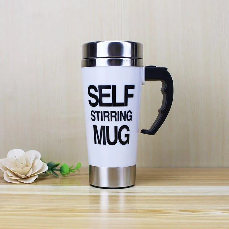 High Self-Stirring Mug with Handle
