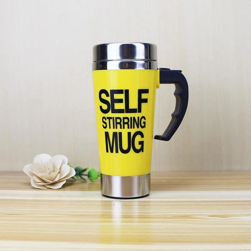 High Self-Stirring Mug with Handle