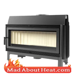 KBA 22kW Fire Place Insert Stove Air Space Heater Multi Fuel Log Burner