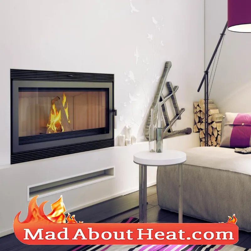 KBA 22kW Fire Place Insert Stove Air Space Heater Multi Fuel Log Burner