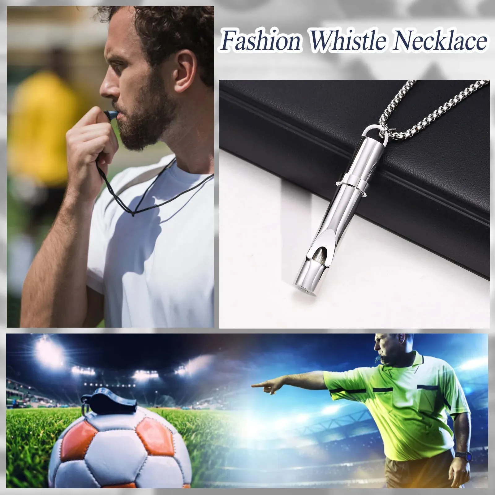 Men's Outdoor Emergency Whistle Necklaces