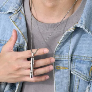 Men's Outdoor Emergency Whistle Necklaces