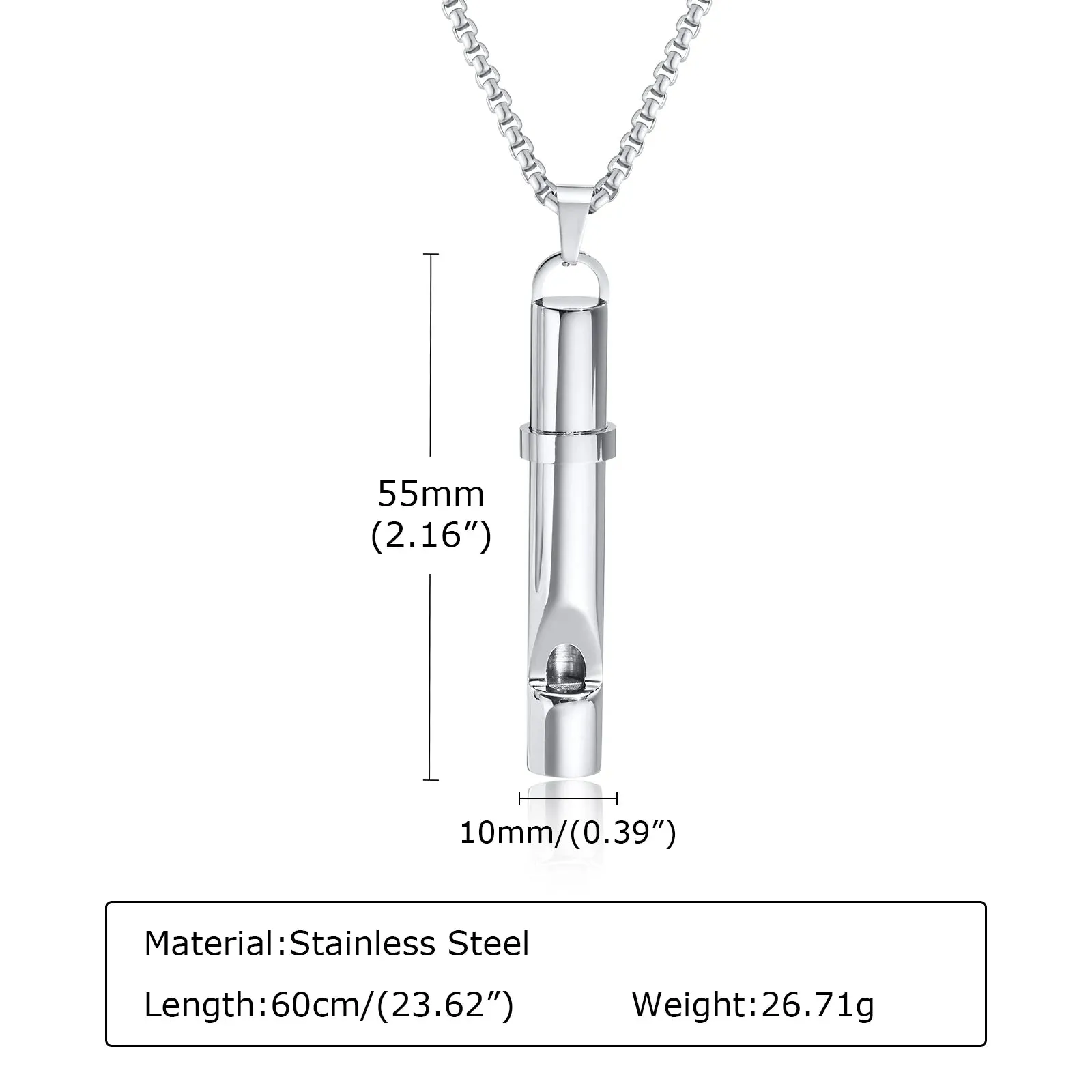 Men's Outdoor Emergency Whistle Necklaces