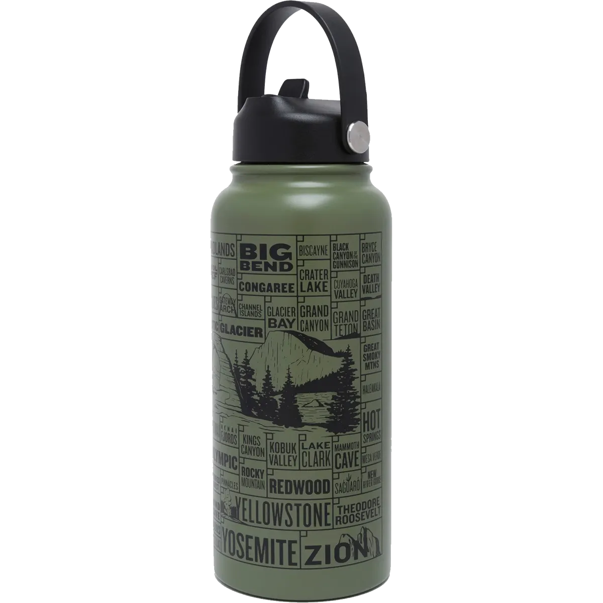National Parks of the USA Checklist 32 oz Insulated Water Bottle