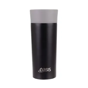 Oasis Stainless Steel Double Wall Insulated Travel Mug 360ml - Black