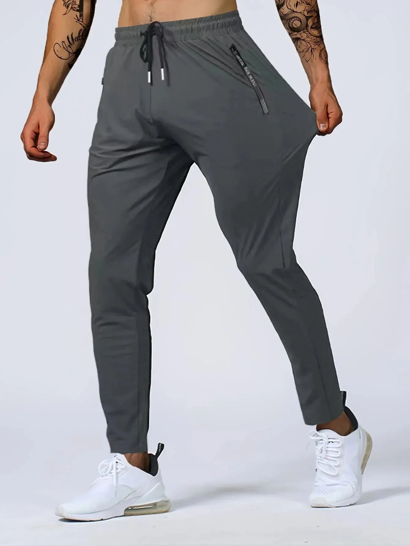 OB Men's Quick-drying Breathable Waist Drawstring Joggers