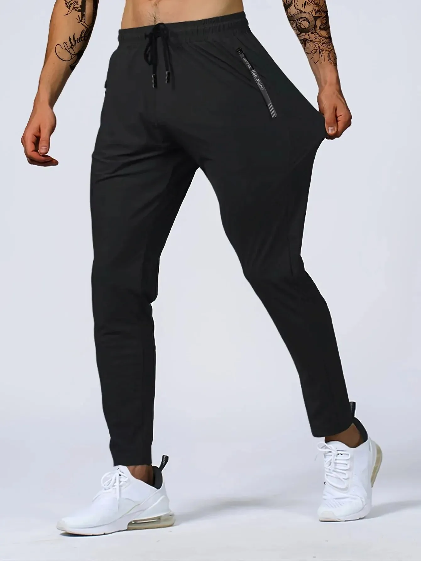 OB Men's Quick-drying Breathable Waist Drawstring Joggers