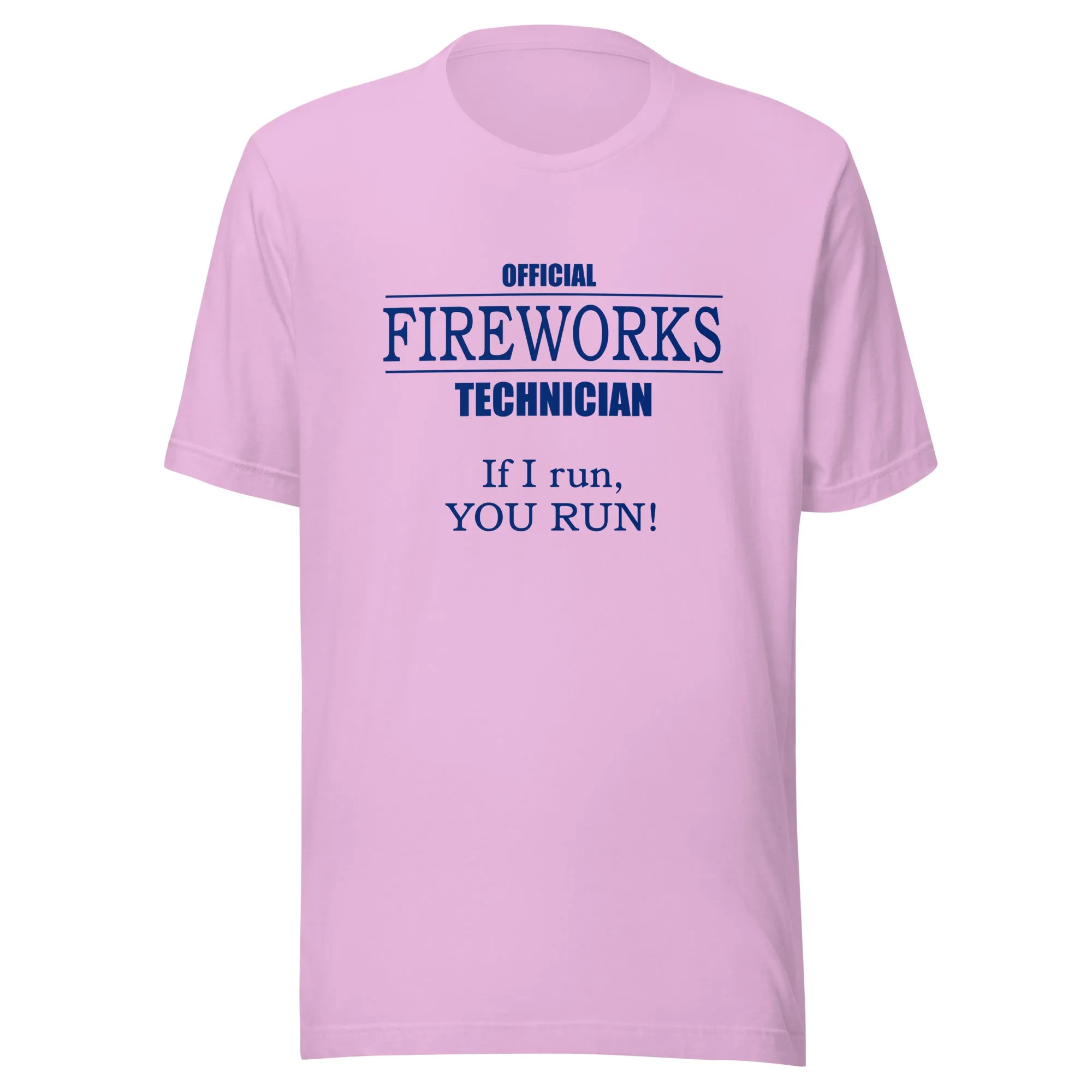 Official Fireworks Technician Unisex t-shirt Light