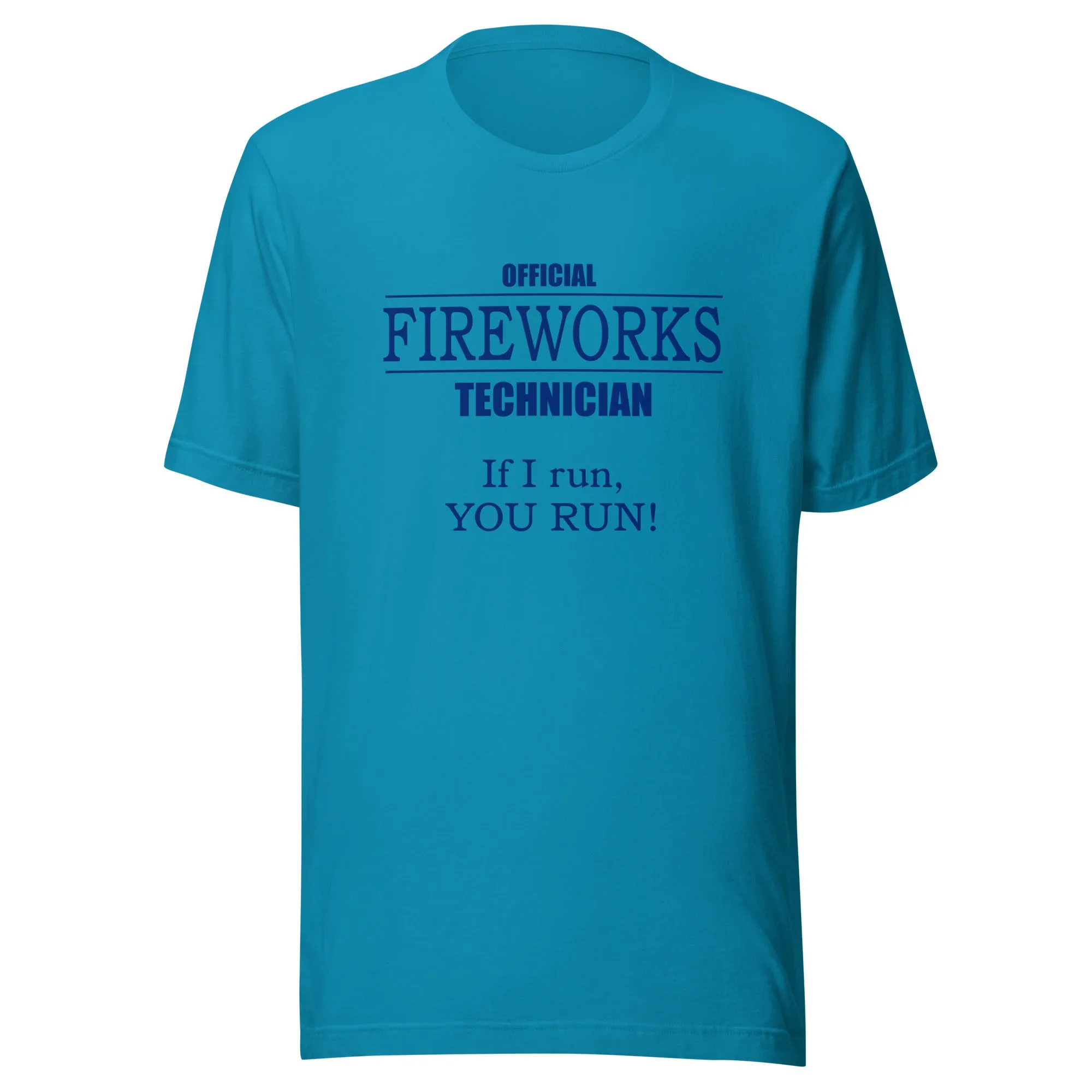 Official Fireworks Technician Unisex t-shirt Light
