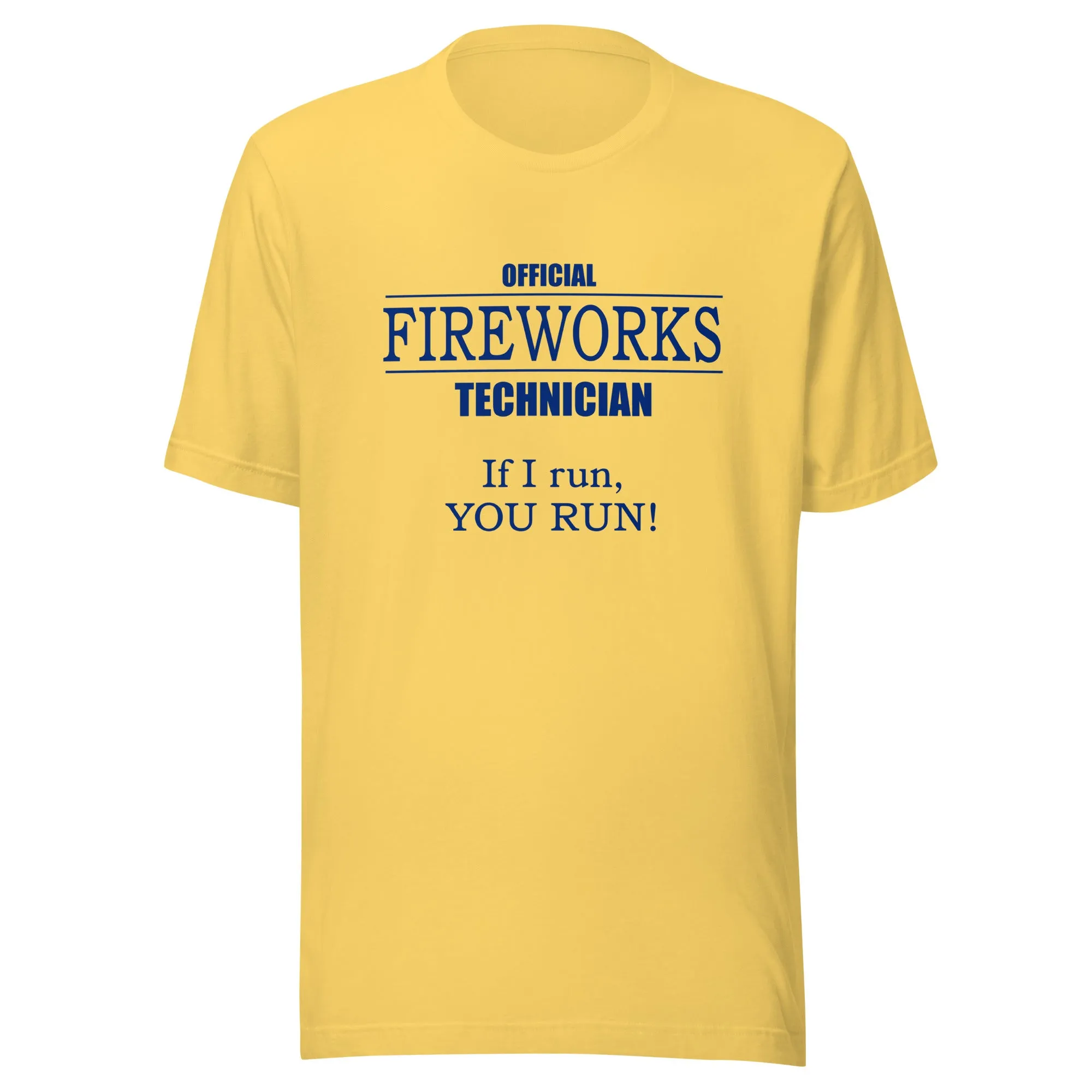 Official Fireworks Technician Unisex t-shirt Light
