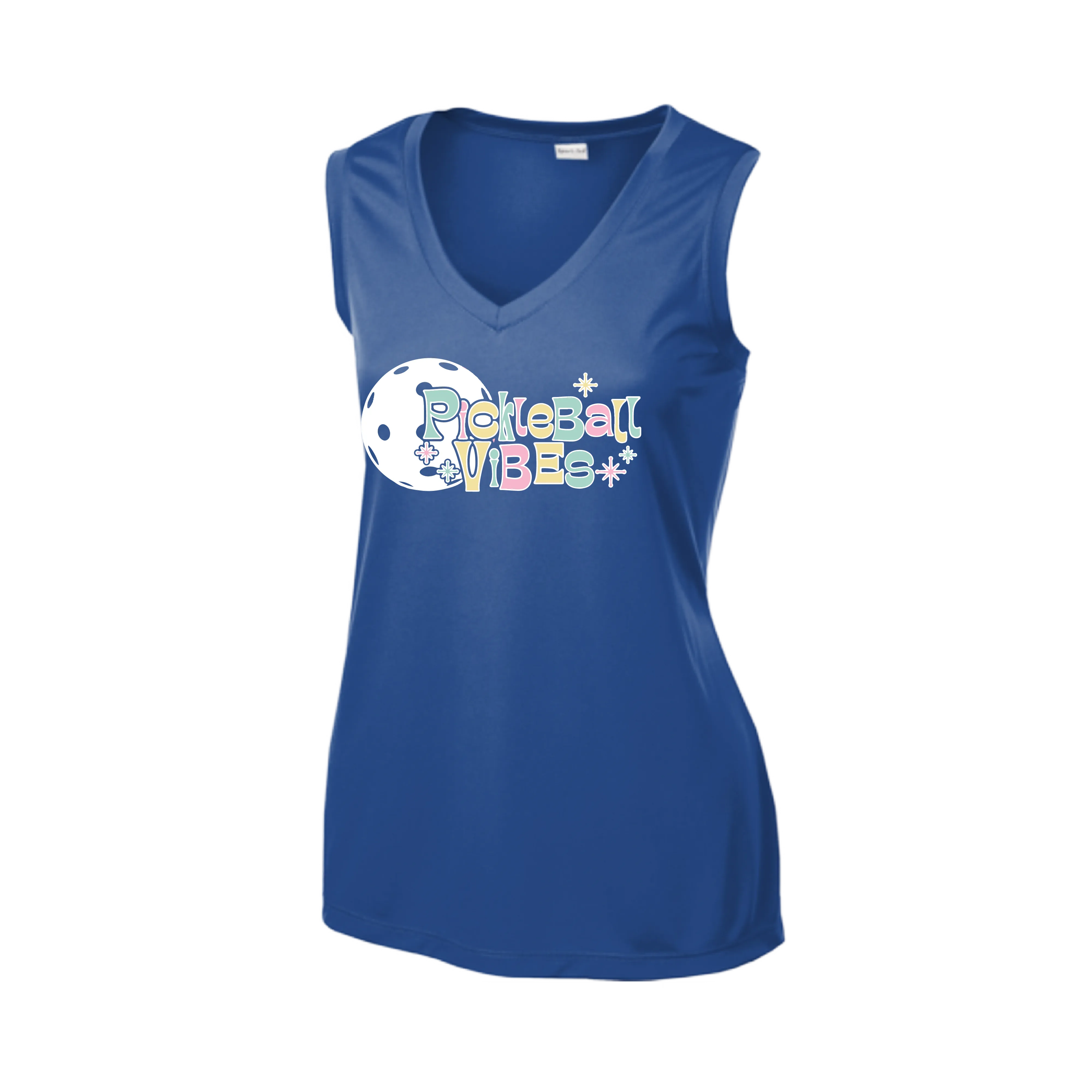 Pickleball Vibes | Women’s Sleeveless Pickleball Shirt | 100% Polyester