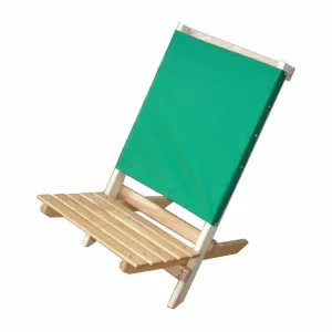 Portable Outdoor Natural Wood Camping Beach Chair for Fishing Chair Wood كرسي تخييم شاطئي محمول خارجي مصنوع من الخشب الطبيعي لصيد الأسماك