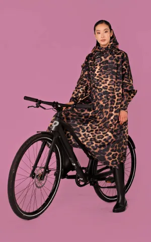 Rainkiss Poncho - Dark Leopard