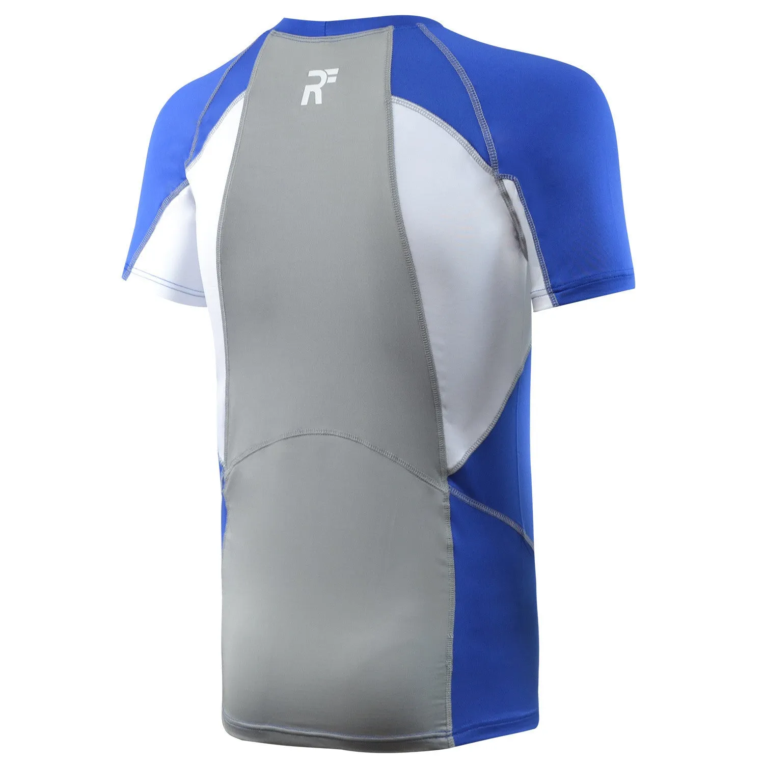 RunFlyte Men's Contour Panel Compression Short Sleeve T-Shirt - Moisture Wicking