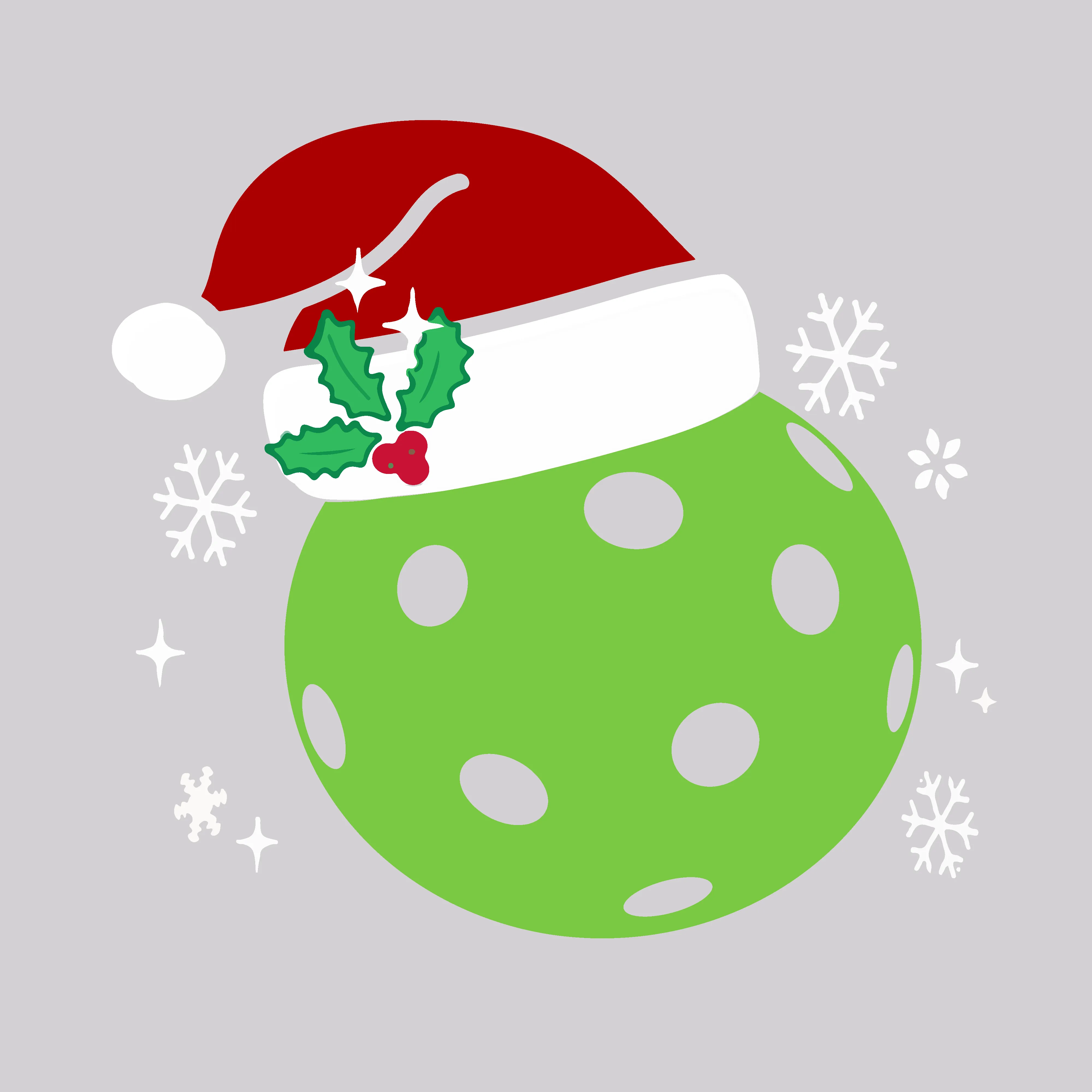 Santa Hat | Youth Short Sleeve Pickleball Shirts | 100% Polyester