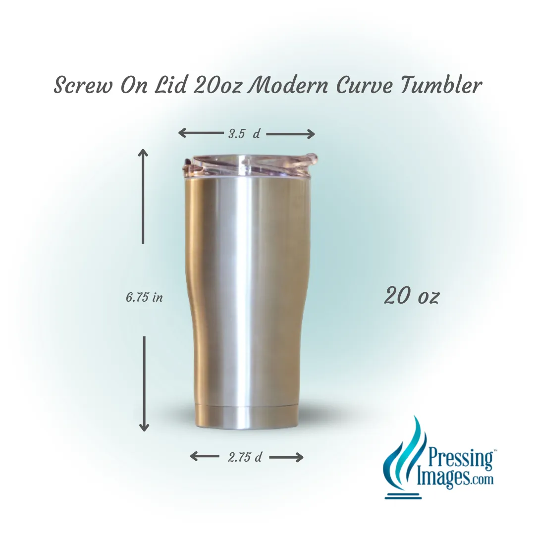 Screw On Lid 20oz Modern Curve Tumbler - 220011