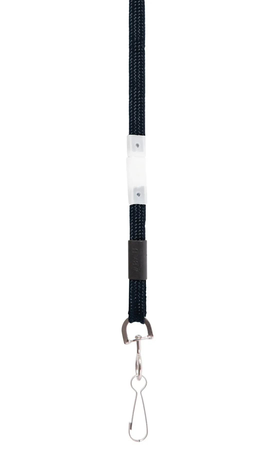 SICURIX Breakaway Safety Lanyards Hook Flat Style 12 Pack BLACK (65549)