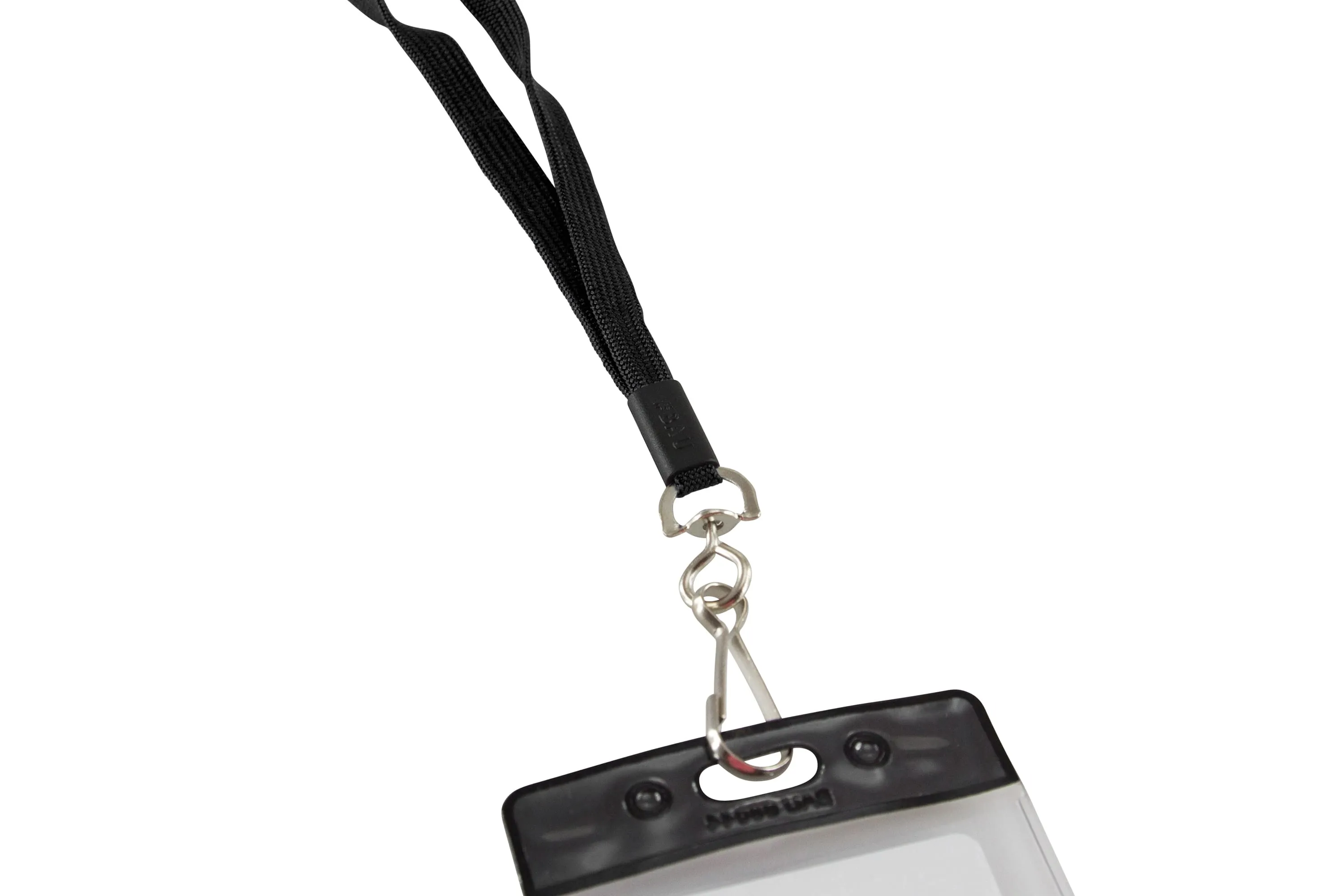SICURIX Breakaway Safety Lanyards Hook Flat Style 12 Pack BLACK (65549)