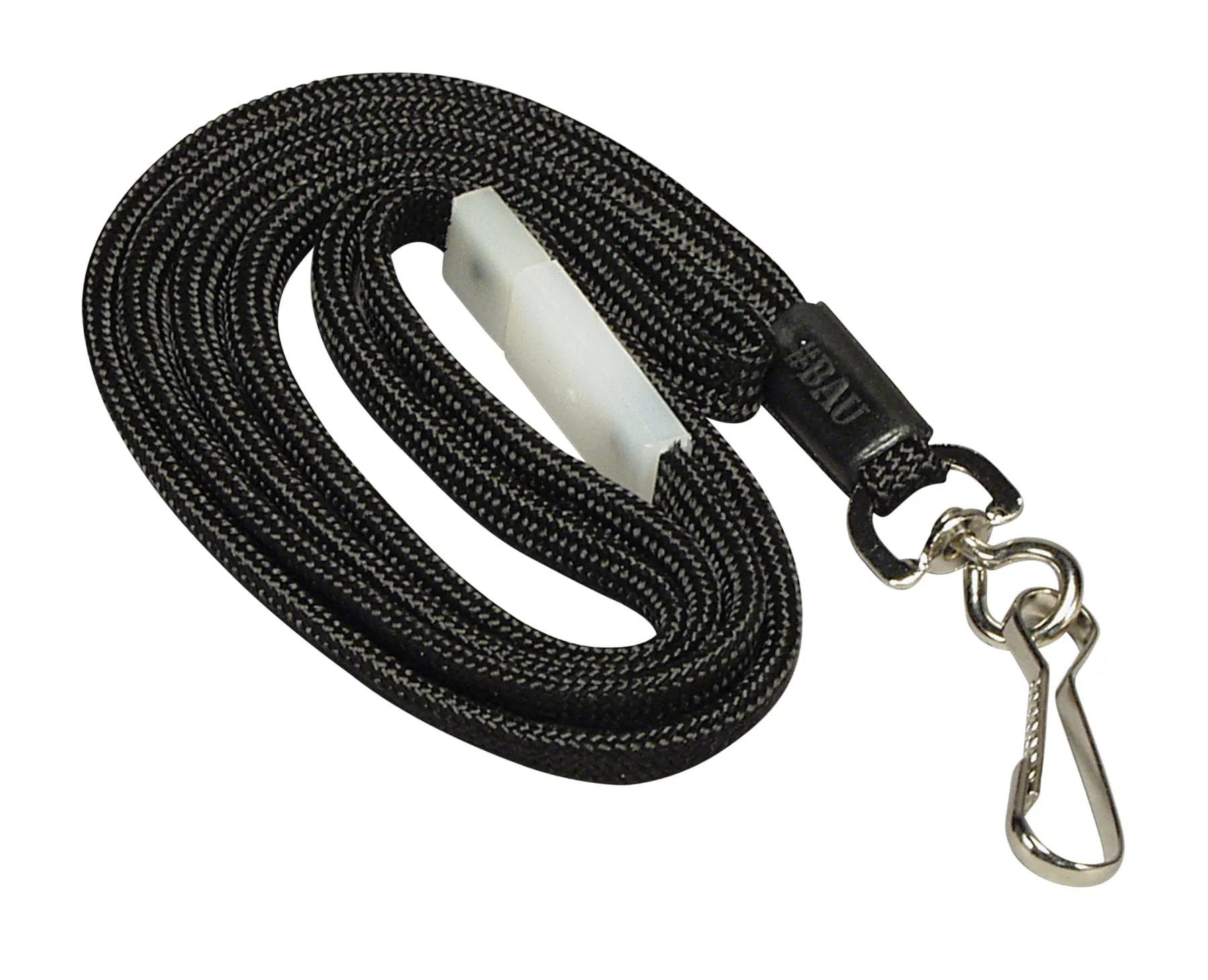SICURIX Breakaway Safety Lanyards Hook Flat Style 12 Pack BLACK (65549)