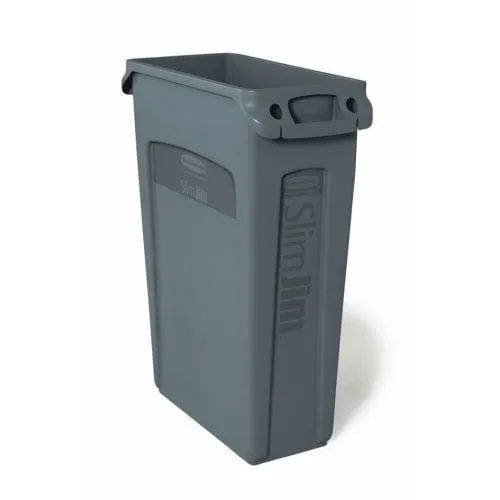 Slim Jim Waste Container with Venting Channels - 87 Litre