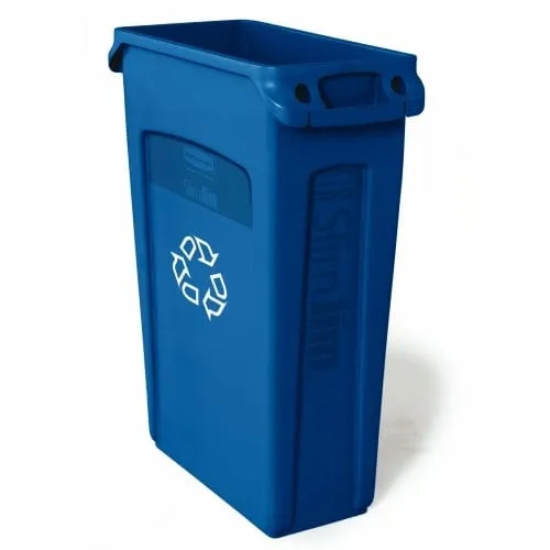 Slim Jim Waste Container with Venting Channels - 87 Litre