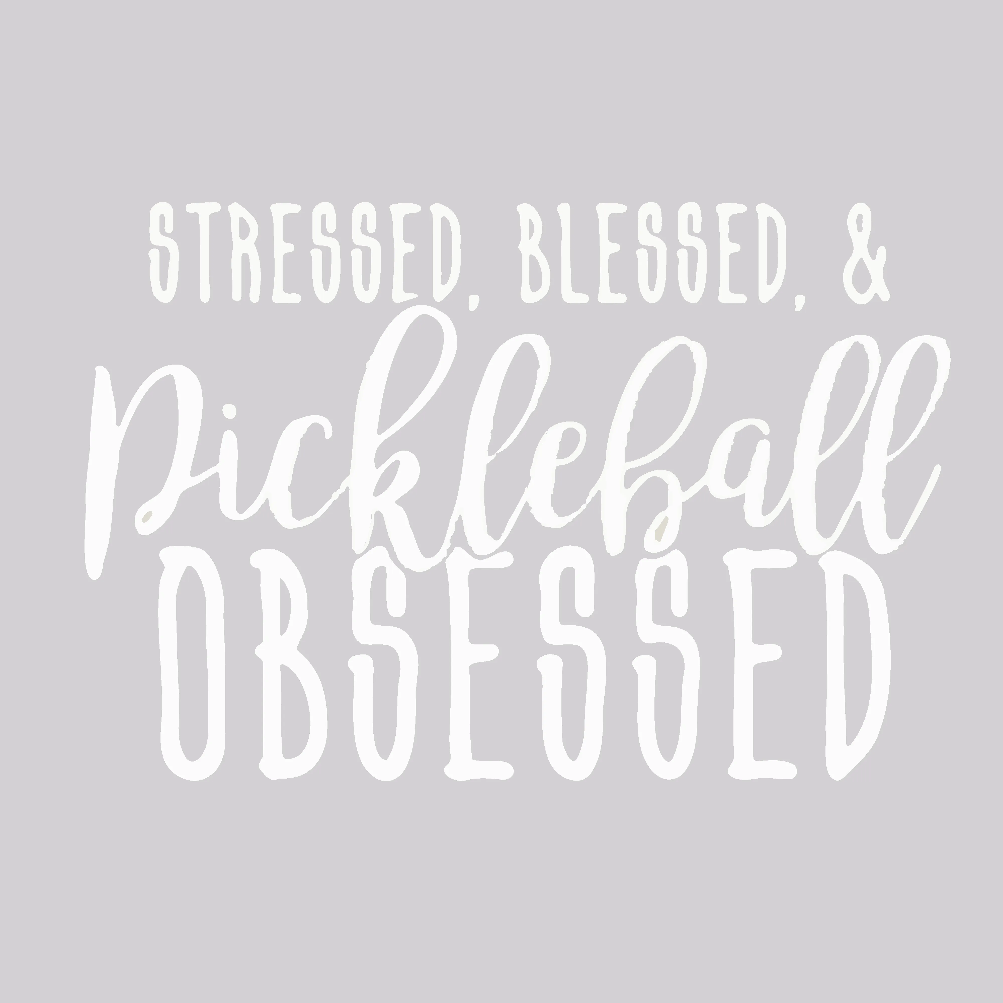 Stressed Blessed & Pickleball Obsessed | Men's Sleeveless Athletic Shirt | 100% Polyester